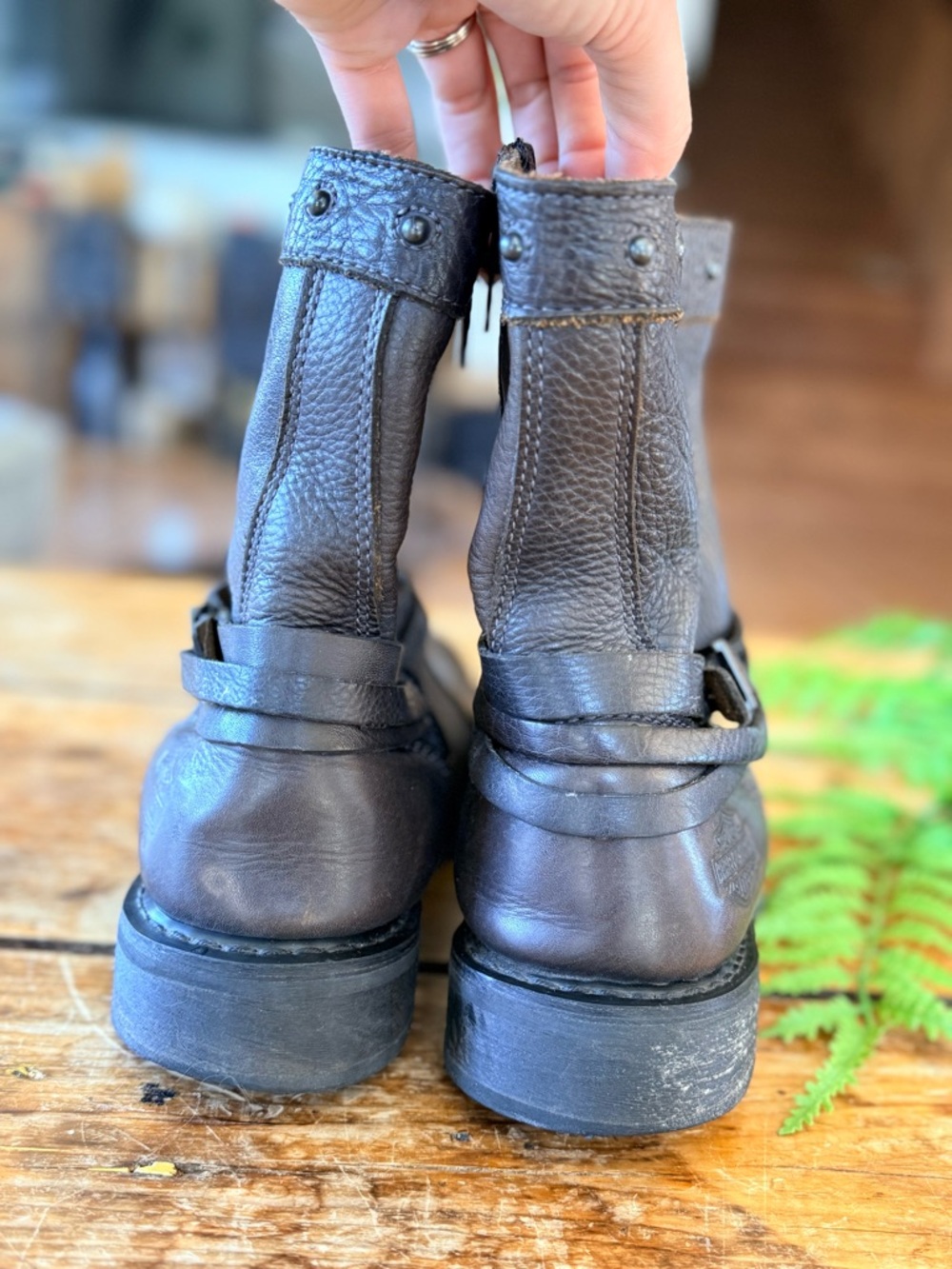 Harley-Davidson Brown Leather Boots - Picture 5 of 7